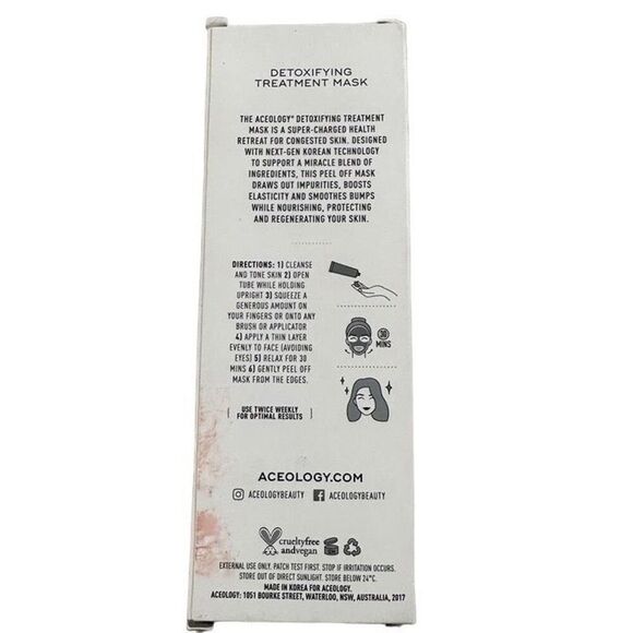 ACEOLOGY Detoxifying Treatment Mask 2.19 FL Oz. NEW UNOPENED - Picture 4 of 6